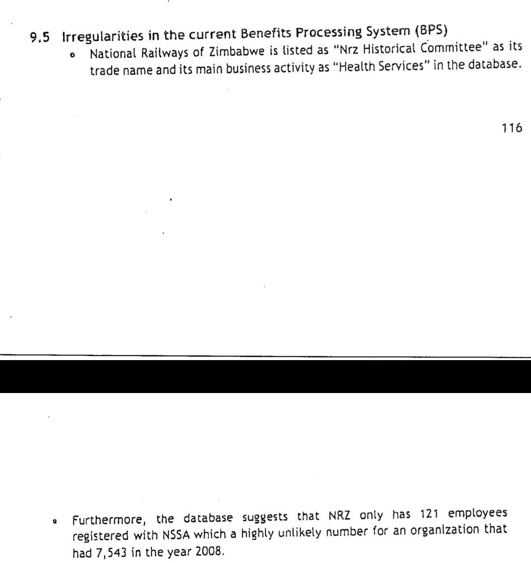 OpenParlyZw's tweet photo. #NssaGate: On the Benefits Processing System National Railways of Zimbabwe is listed as Nrz Historical Committee whose main business is health services and it is said to have only 121 employees @GoZim2018 @MunyaBloggo @263Chat @Wamagaisa @bustoptv @Busisa74 https://t.co/IuZlcTWU5L