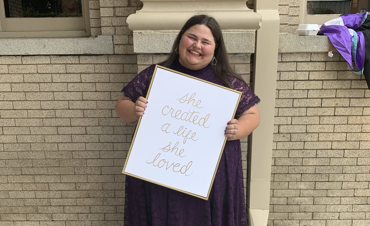 CallieGoodwin's tweet photo. Today still feels like a dream. 💜
#CCofSCGrad https://t.co/rkEvADNcwy
