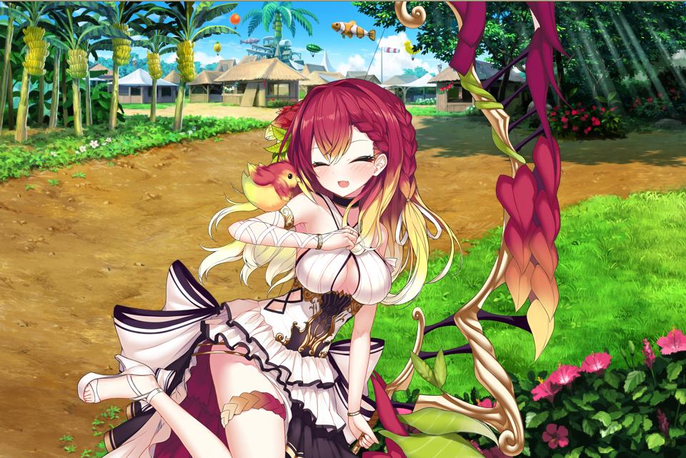 沖津白波 花騎士のベロペロネと植物園の温室にて見かけたベロペロネ 一般流通の コエビソウ という名の通り エビの尻尾みたいな姿が特徴的ではありますが 花は先端の白い部分であり肝心のエビ の部分は苞だそうです フラワーナイトガール 花騎士