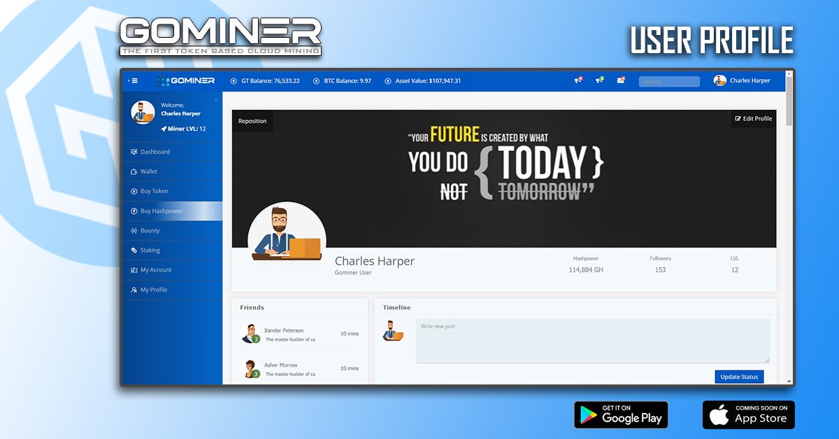 Gominer_Company's tweet photo. Dashboard Preview

Be a part of one of the largest growing crypto mining community.

Earn and Learn from other user.
Connect with millions of people.
Create limitless opportunities.

#bitcoin #cloudmining #cryptocurrency #onlineincome #etherium #dash #gominer #mobileapps https://t.co/adrZCekRdV