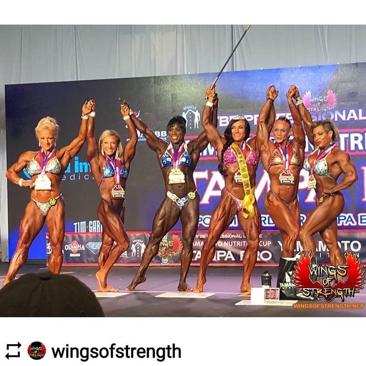 JudyGaillard's tweet photo. Congrats ladies!!
#Repost @wingsofstrength
• • • • •
Tampa Pro Women’s Bodybuilding Winner!
🏆 @helletrevino
2. @pauline_nelson_ifbbpro
3. @ifbbpro_lankowskij
4. @michaelaaycock
5. @pinkdangerifbbpro
6. @marlamariamerrit
#TampPro
#WingsOfStrength
#Ambassadorpr… https://t.co/dQKDRcAr3F