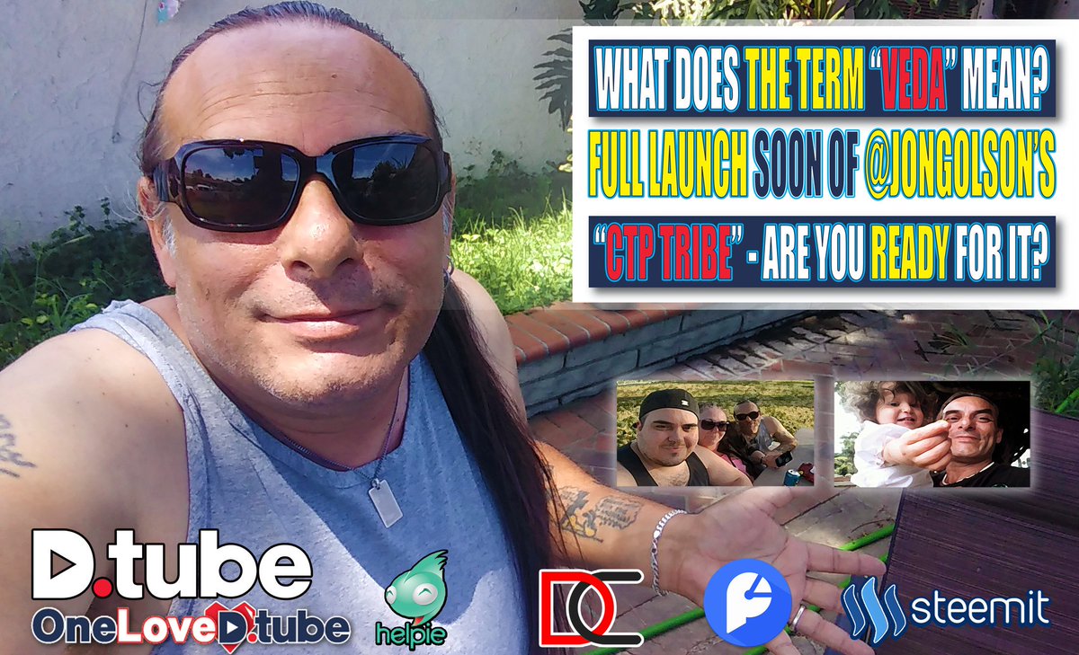 Dethtripper's tweet photo. https://t.co/O3kXTckk4O
What is this Trend on the Internet called "#VEDA" and What Does #VEDA Mean? @Jon_G_Olson is Doing a #FullLaunch Very Soon of the "#Tribe #CTP"... Are You Ready?
@DTube_Official @OneLoveDTube @DtubeDaily @steemit @NathanMars7 #STEEM #tribes https://t.co/S6SINR2HCg