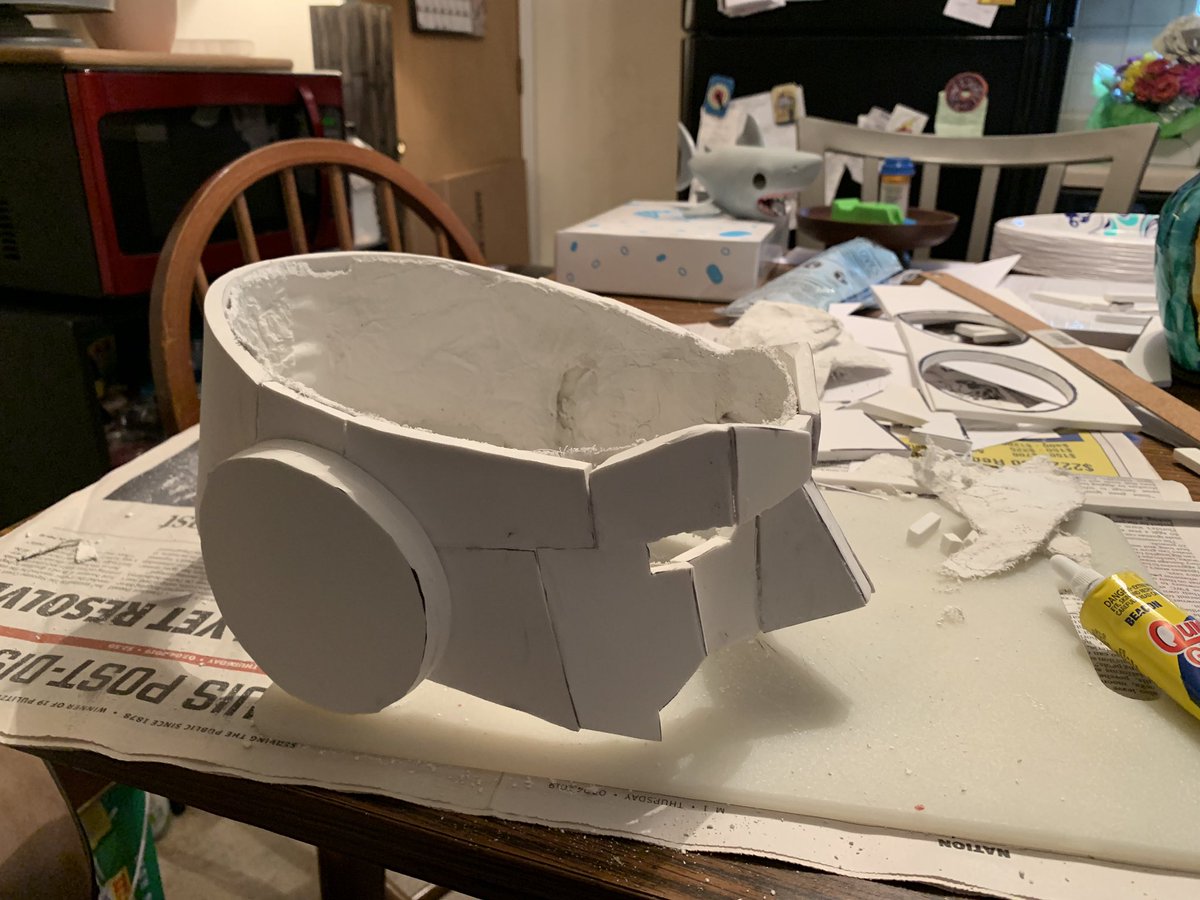 RedCircleFanFi1's tweet photo. The Shield helmet - Putty, sanding and chin brace still need to be done but this is your first official look at prototype helmet for the film.
Don’t forget still time left on our @Indiegogo #cosplay #SHPOLL19 #TalkCBMS https://t.co/LRlP4ugPSh https://t.co/iiqOjclkFe