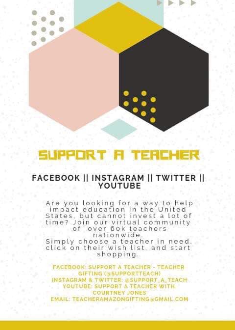 @_AshleyBratcher @foxnation @ainsleyearhardt @LaurenGreenFox @TayaKyle @GeorgieKelsey @RemiAdeleke @KayaJones Have you heard of the #clearthelists movement to support teachers. Check it out. Here’s my list. First grade teacher in Va. amazon.com/hz/wishlist/ls…