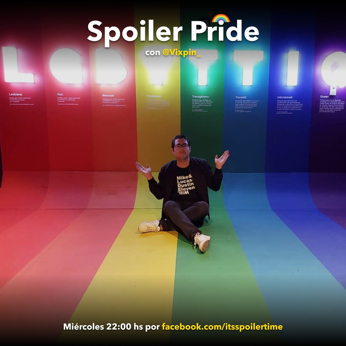 ¡El miércoles vuelve #SpoilerPride con <a href="/Vixpin_/">Vix Pineda</a>!

Todos los miércoles en punto de las 10 pm (MEX), totalmente EN VIVO por Facebook.com/ItsSpoilerTime. 🌈
