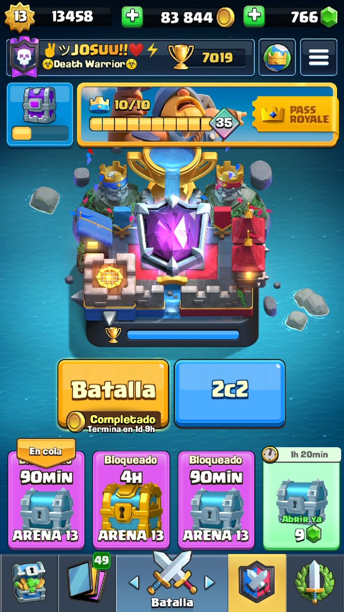 Vamooos!!!🤩🤯💙🤪🤙 Después de estar  5 veces a 1 partida y agarrar tilt logre llegar a las 7k :'3
Y gracias a @DeathWarrior_cr  x el confeti 🤙😌
#Record💙🤪
#Amodio_este_juego_xmil🤬😁