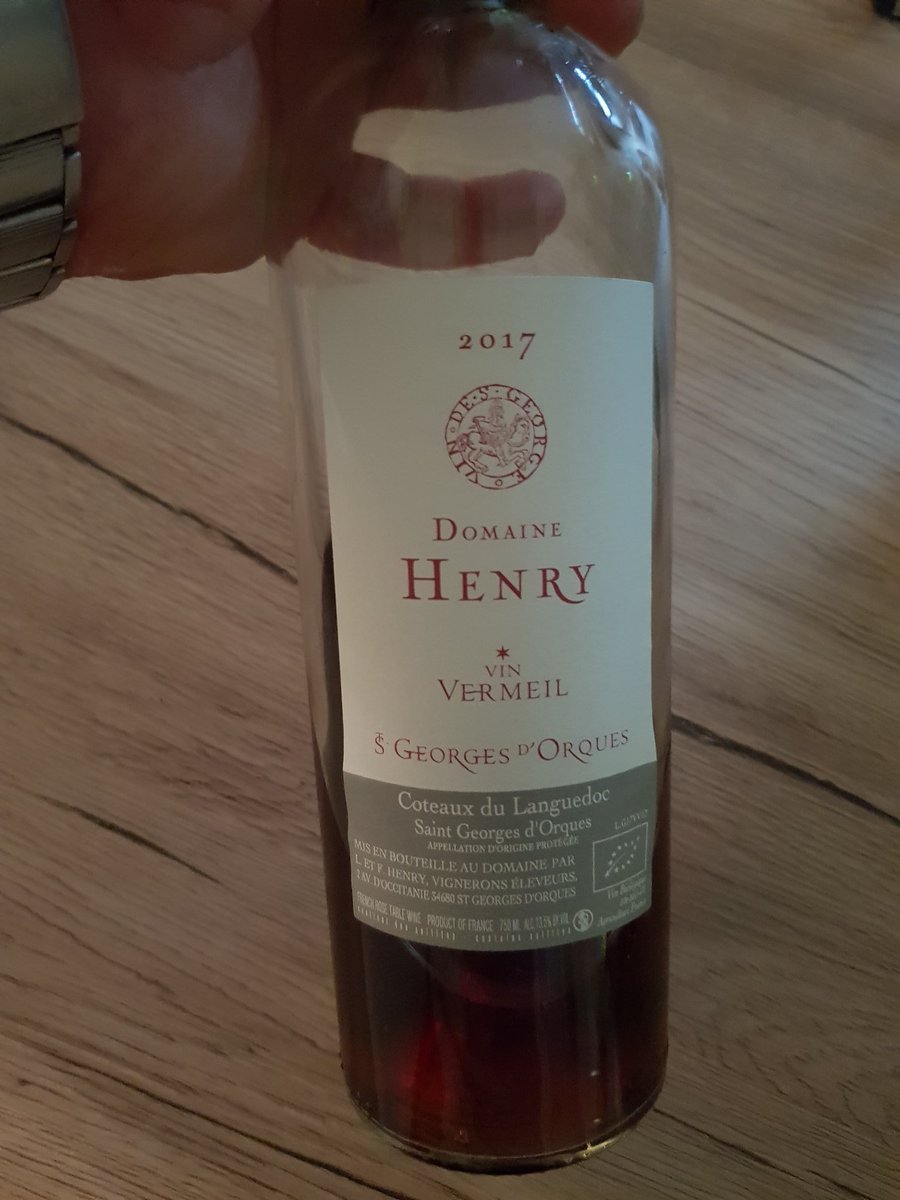 @Ribo92688161 Cette citation colle à merveille avec le vin de ce soir , le vin vermeil du <a href="/DomaineHenry/">Domaine Henry</a>.
Un pur délice, une explosion aromatique tout en restant léger et facile d'approche. 😋

#Languedoc #wine