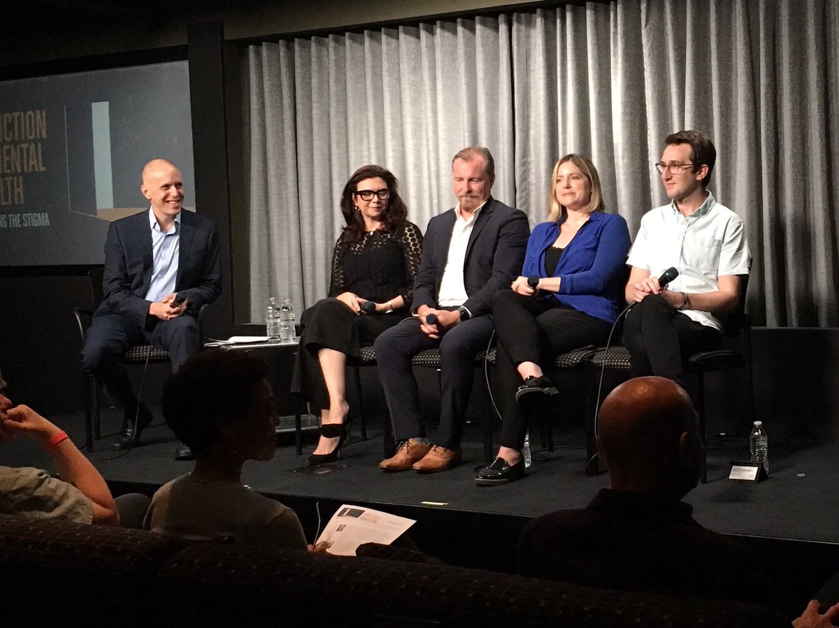 Really enjoyed this great discussion about how writers can more accurately and empathetically portray addiction and mental health in film and TV, hosted by @HollywdHealth. Amazing panelists included @GemmaRBaker, @rcwallermd, @DrHollyDaniels, @ZachWritesStuff, and @johnaugust.