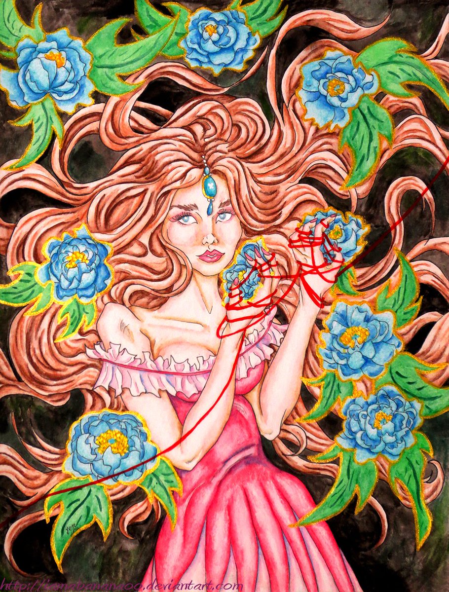 DamselsDragons's tweet photo. Here's a #drawthisinyourstyle I did a while back for #dilliepickles event. I think it's my favourite #dtiys that I've done so far.
Should I paint more pieces like this?
#peony #threadoffate #gouache #Watercolour #watercolor #pinup #FLOWER #redraw #challenge #flowerpower https://t.co/YFs3l0HoHD