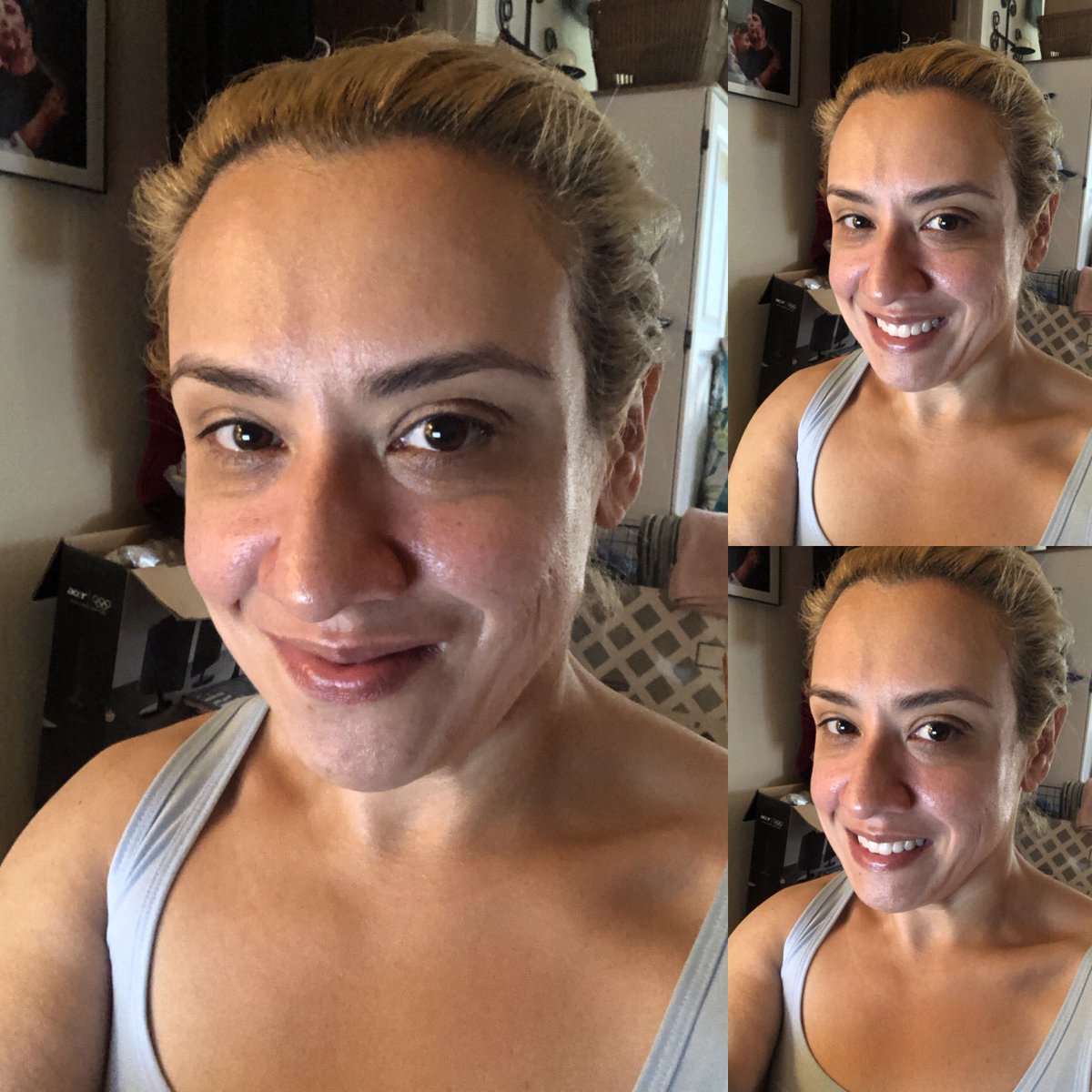 wendigobunny's tweet photo. Korean face mask before and after 😂 #nomakeup #nofilters #notouchups trying to rescue my skin!!! https://t.co/HSeGQ3gTdl