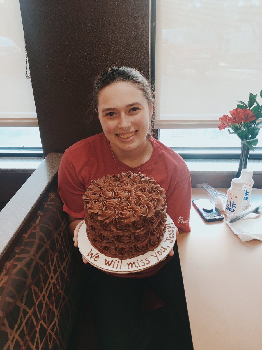 Today was Jessy’s last day with us before she moves off to Huntsville to attend UAH. ❤️ She’s been a faithful and familiar face at Chick-fil-A Gardendale for 2.5 years, and we’re so thankful for the investment she made in our business and community. We are wishing her the BEST!