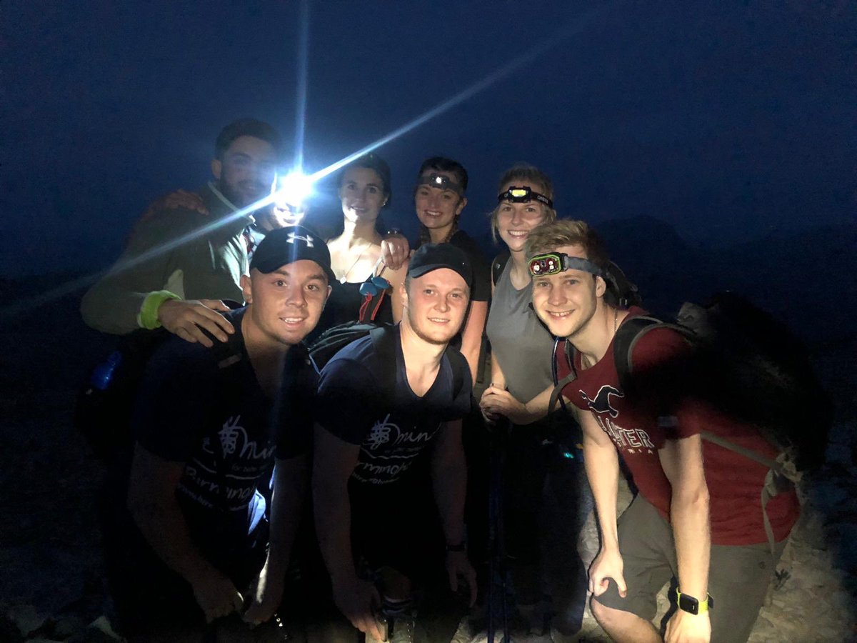 richluckett's tweet photo. Team bus 1 summiting scafell pike at 22:00 now off to Snowdon to complete the hat trick with jusf shy of 8 hours left  on the egg timer 🤞 https://t.co/Sktejl1cTr