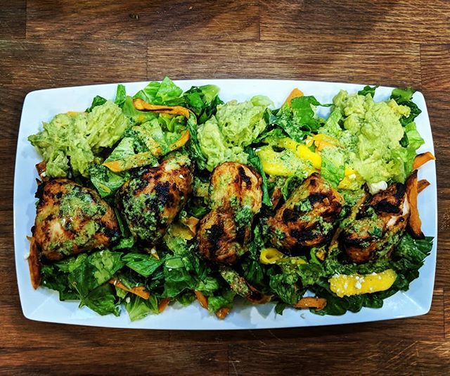 JeremyGerrard's tweet photo. Chipotle lime chicken with sweet potato salad. 😋 https://t.co/aVKsDayksx https://t.co/bgDSvExMjT