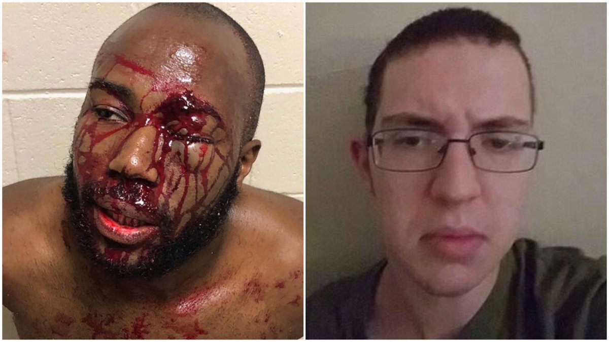 TalbertSwan's tweet photo. This week in policing:

DAVID LOGAN, Black
Traffic stop in MS
UNARMED
Beaten severely with a flashlight
Broken orbital, double vision, concussion

PATRICK CRUSIUS, White
Murdered 20 people at Walmart in El Paso, TX
ARMED, AK47
Arrested “without incident”

AmeriKKKa

#VanillaISIS https://t.co/PKnWJyjUFR