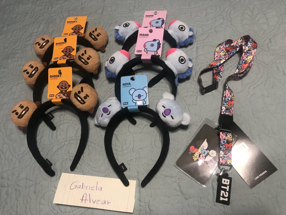 MrsOuterSpacee's tweet photo. ✨ VENTA ✨

Disponible diademas BT21 500 c/u
3 Shookys
2 Mangs
1 Koya 

BT21 strap card holder solo 1 a 370: 

Entrega personal en MTY el 7 de Agosto en la función de cine de la proyección de BTS en Valle Oriente, se puede cambiar lugar en caso de que no vayan a asistir ese día. https://t.co/9eB5LjD22W