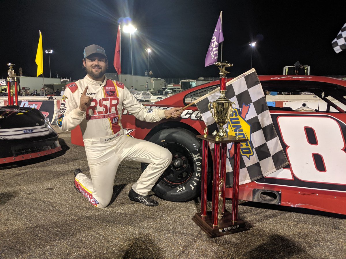 #ShowMePLM: Casey Roderick wins the Show Me The Money Series Pro Late Model 125 at <a href="/MontgomerySpdwy/">Montgomery Speedway</a>.

Trackside Now Presented by <a href="/eibach_racing/">Eibach</a>: speed51.com/trackside-now-…