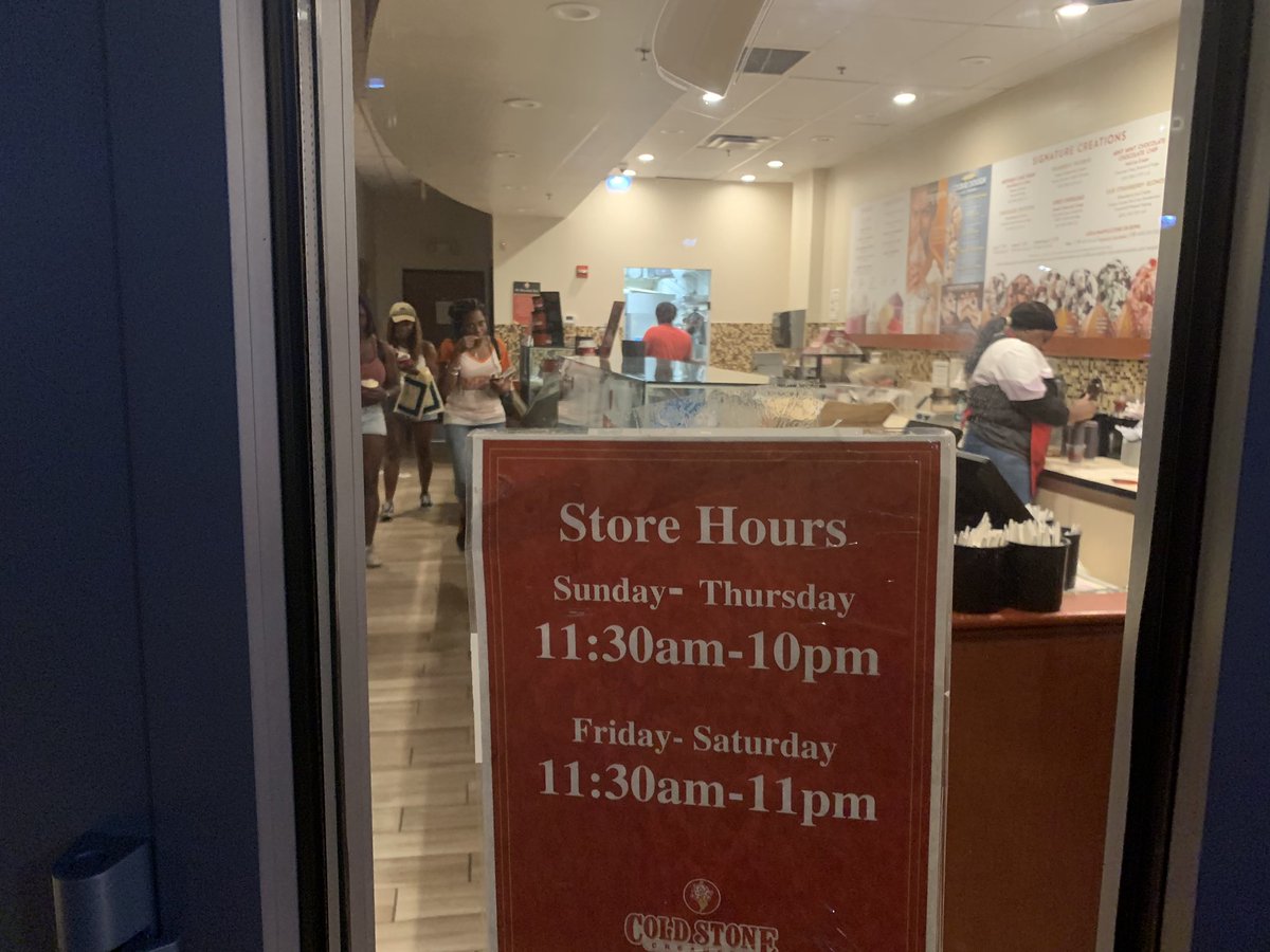 Wait it’s not 11 but they say they are closed?? <a href="/ColdStone/">Cold Stone Creamery</a> Eisenhower Metro