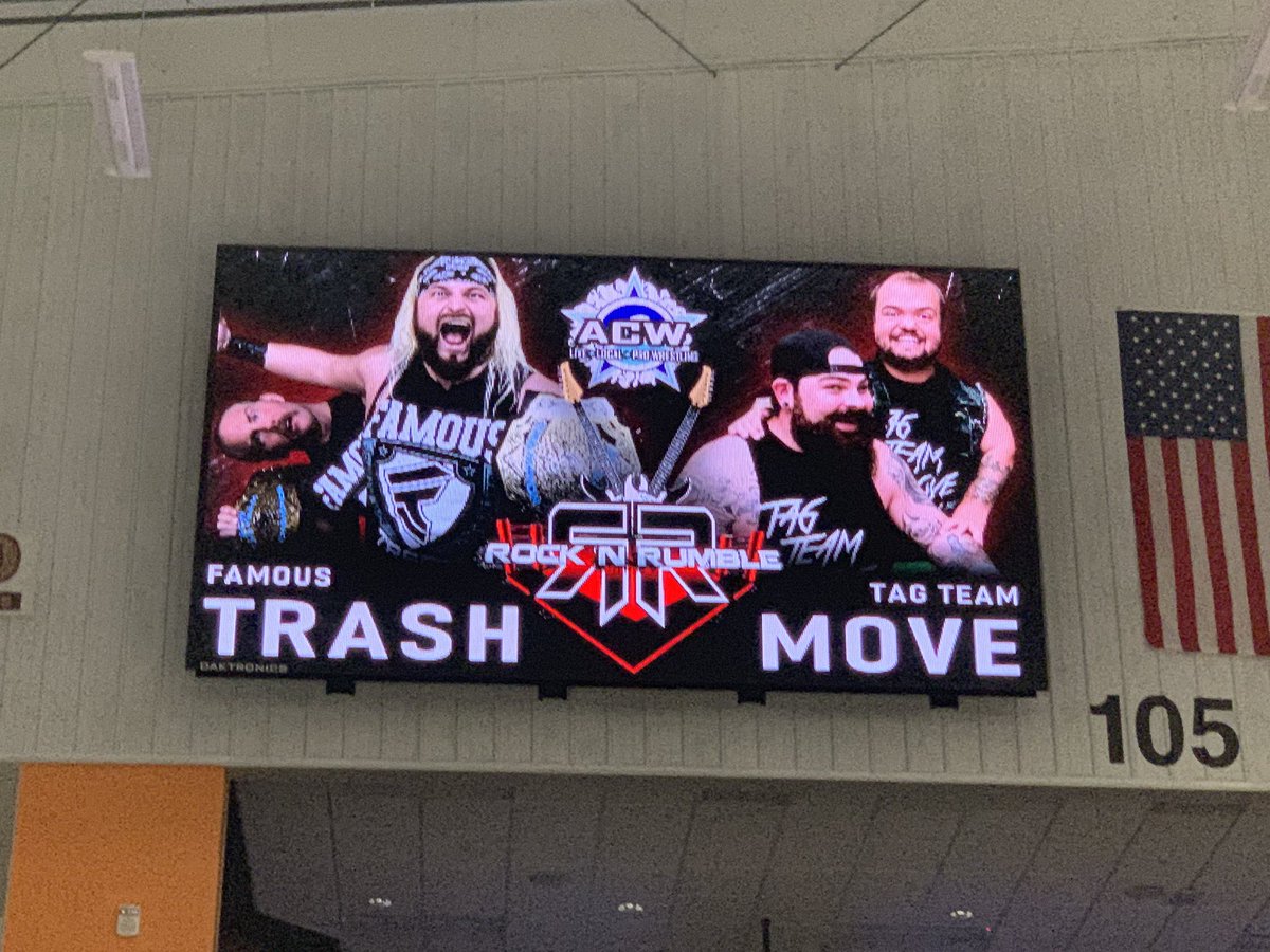 OGWARadio's tweet photo. Really fun tag match between #FamousTrash and #TagTeamMove @wwehornswoggle #ChickenDance #RockOfLove
#RockAndRumble @ACW_Wisconsin #OGWA https://t.co/73I1Wtzw8a