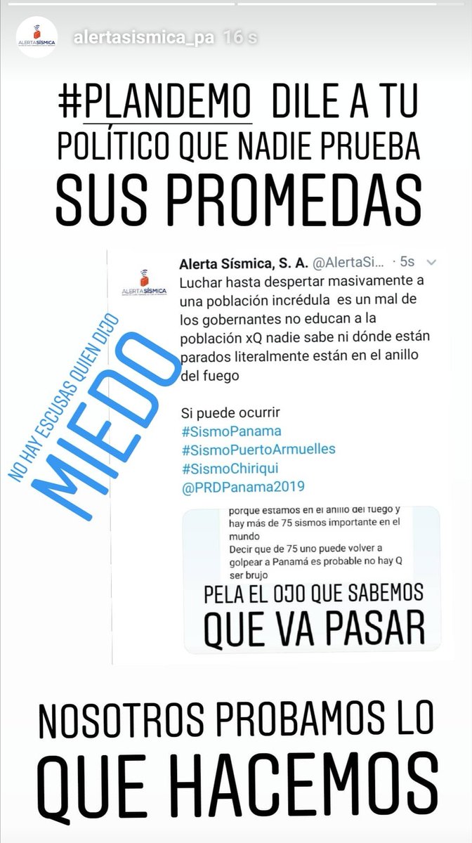 AlertaSismicaSA's tweet image. Un político promete nosotros hacemos un planteamiento explicativo pedimos apoyo (No monetario) Q colegio @Meduca_Panama puede coordinar el #PlanDemo para #Chiriqui y no tenemos respuesta de @MarujaGordaydeV esperemos nos reciba que podamos explicar en persona todo sea para mejor