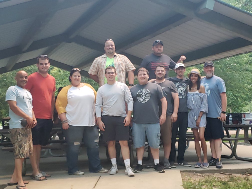 Team #IHXHuffNPuff at our team outing.    I am super proud of this team!  #IHXSillySaturday #IHXEastElite #attemployee