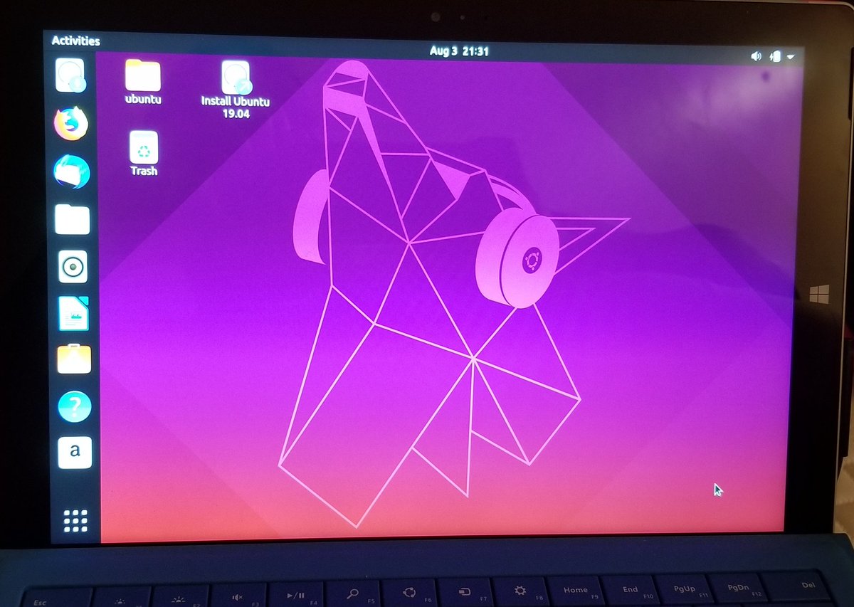 werzadnan's tweet image. I just ran @ubuntu 19.04 on a #surface3 I like to do crazy $hit like this once in a blue moon....I gotta say it&apos;s tempting to install lol