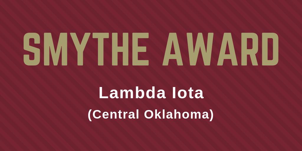 PiKappaAlpha's tweet photo. Congratulations to @Central_PIKE (Central Oklahoma) on their second consecutive Smythe Award! #PIKEU https://t.co/FBDRbUqPtl