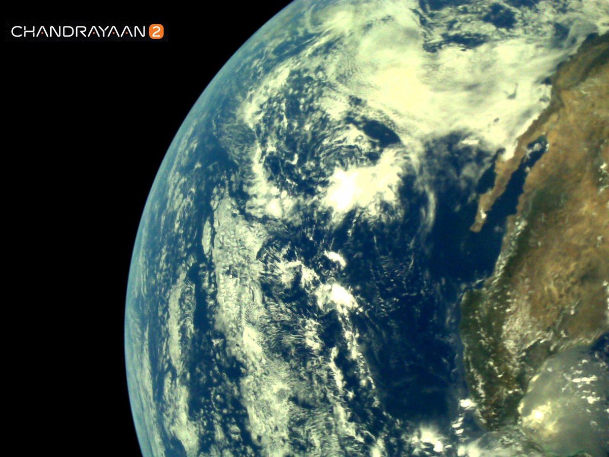 ShivAroor's tweet photo. First set of images from #Chandrayaan2 just out from @ISRO! ♥️ https://t.co/y0wrxHoy4q
