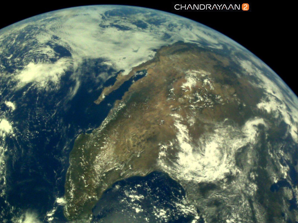 ShivAroor's tweet photo. First set of images from #Chandrayaan2 just out from @ISRO! ♥️ https://t.co/y0wrxHoy4q