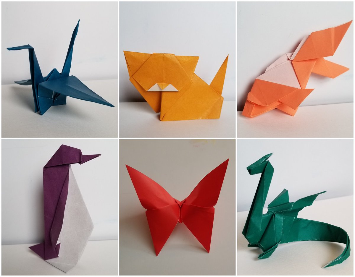 KayRoseBee's tweet photo. #GISH #gish2019 #item154 Gish University. I learned how to fold origami! https://t.co/e4cUHc8OEu