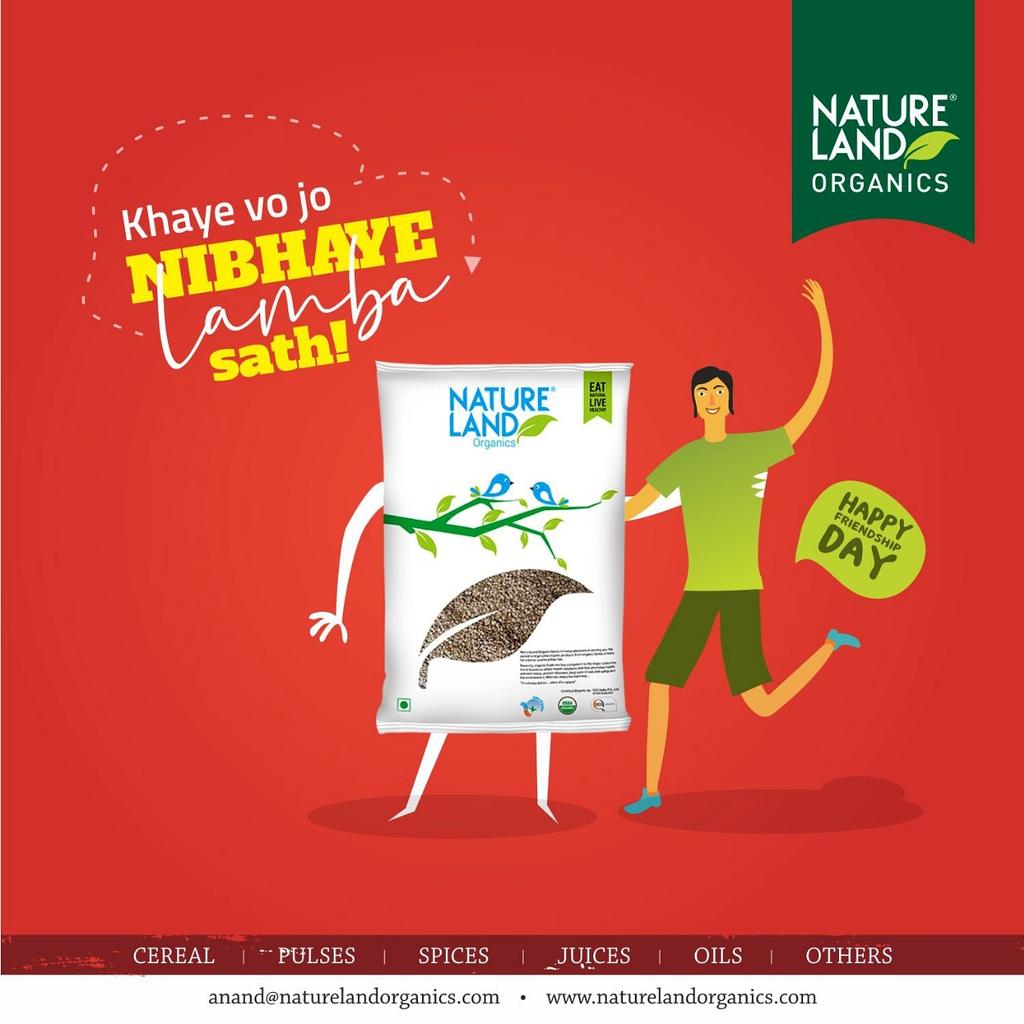 Naturelandorg's tweet photo. On the occassion of this day, pledge to be with someone who stays longer with you and stays there with you in each moment #KhayeVoJoNibhayeLambaSath

#WorldFriendshipDay #HappyFriendshipDay #GoOrganic #OptLife #OptHealth #OrganicFood #OrganicLifestyle #NatureLandOrganics https://t.co/MGBc2mLvdg
