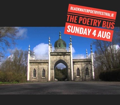 BWPoetryFest's tweet photo. Morning all, today's the exciting #BlackwaterPoetryFestival Poetry Bus: long tour, readings &amp; the @obeedude #BookLaunch🚌🖐️🎉😀
Meet 10.45 at @LismoreHC (€25)
@WaterfordArts @poetryireland @DermotKeyes @damiengeoghegan @liammunster @MunLitCentre @wlrfm @CRY104fm @VisitDungarvan https://t.co/TLZoxNO9yY