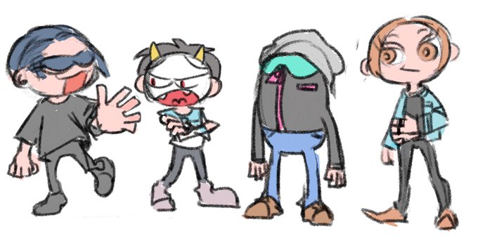 カートゥーン風のtwitterイラスト検索結果