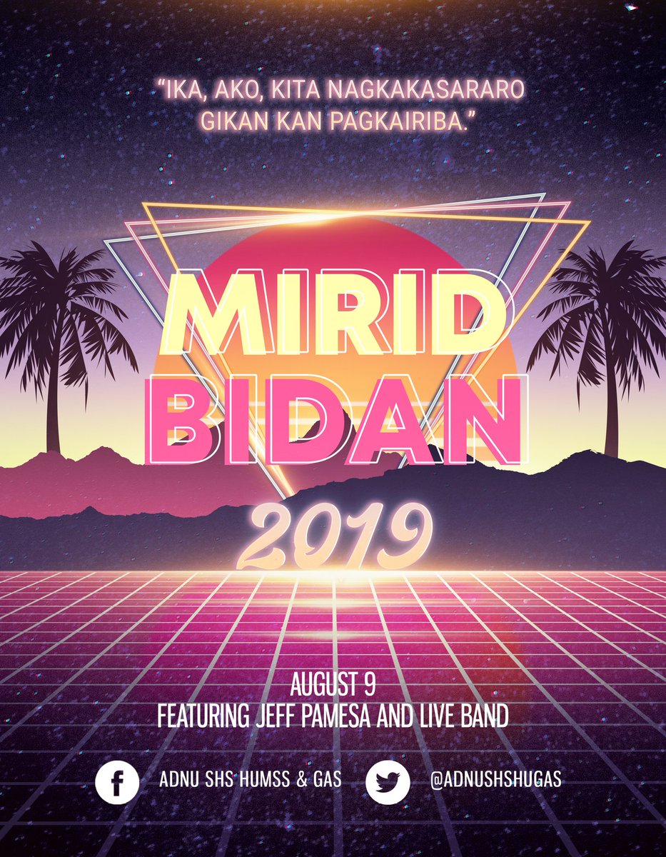 adnushshugas's tweet photo. We don't only have one, we have TWO posters! Madya na, Magkasararo kita. Be YOU and wear your own HUE.
#MIRIDBIDAN2019 #BeHUE #WearYourOwnColor https://t.co/xeT1XkT95c