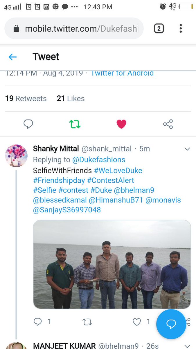 shank_mittal's tweet photo. @Dukefashions SelfieWithFriends #WeLoveDuke #Friendshipday #ContestAlert
#Selfie #contest #dukenicholson 

Done all steps to win. Here is the screenshot https://t.co/hJEiZjuE99
