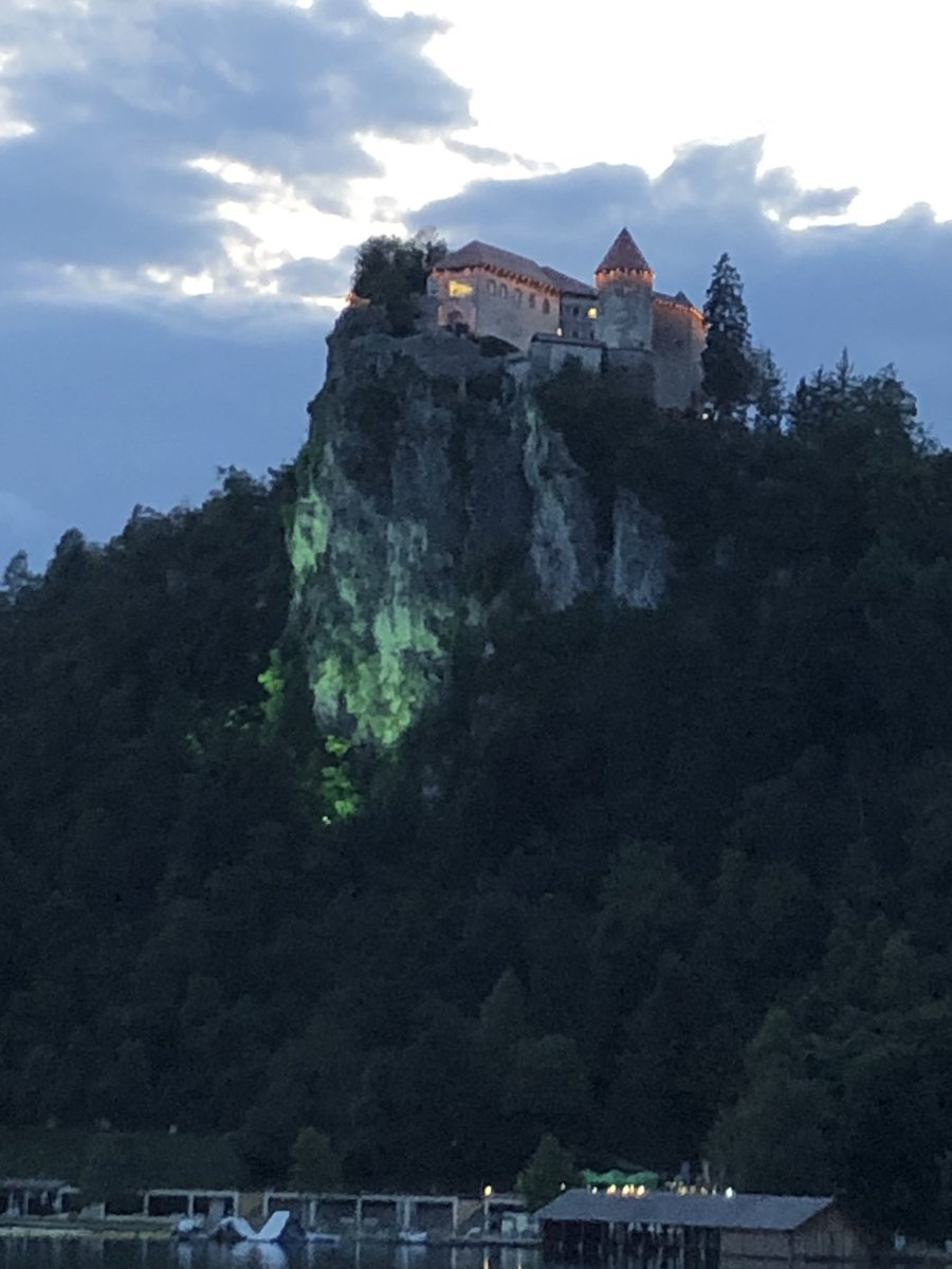 mehlen_dale's tweet photo. Tournament is over. Boys did great. Saw some cool rinks. Decided to zip line the steepest in the world. Ended with supper with the view of the castle. We will never forget Bled. @200x85 @prospects06 https://t.co/R76rxDvJRn