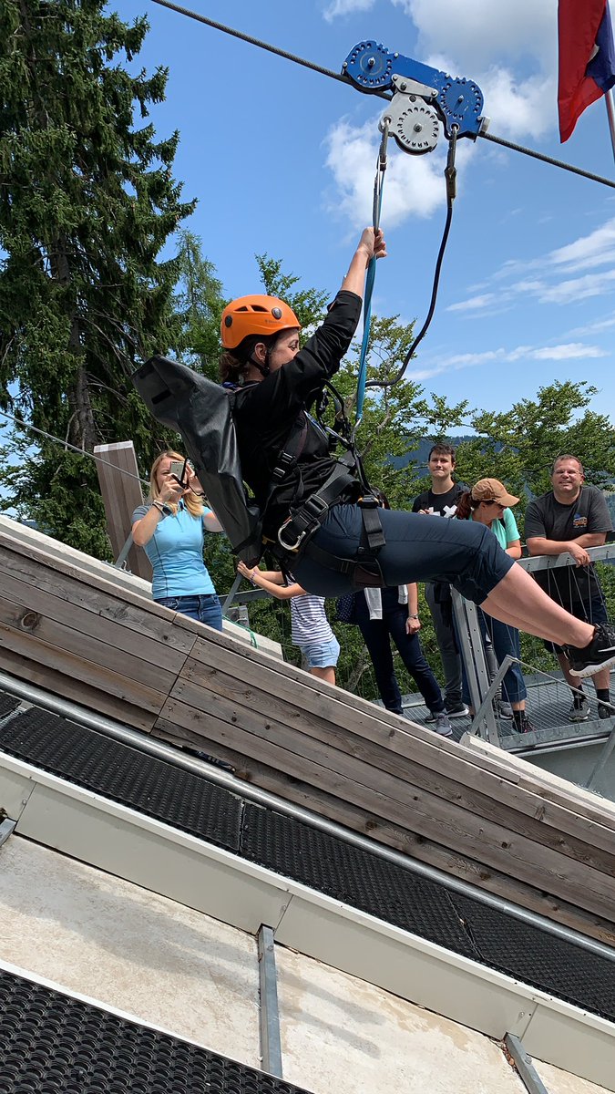 mehlen_dale's tweet photo. Tournament is over. Boys did great. Saw some cool rinks. Decided to zip line the steepest in the world. Ended with supper with the view of the castle. We will never forget Bled. @200x85 @prospects06 https://t.co/R76rxDvJRn