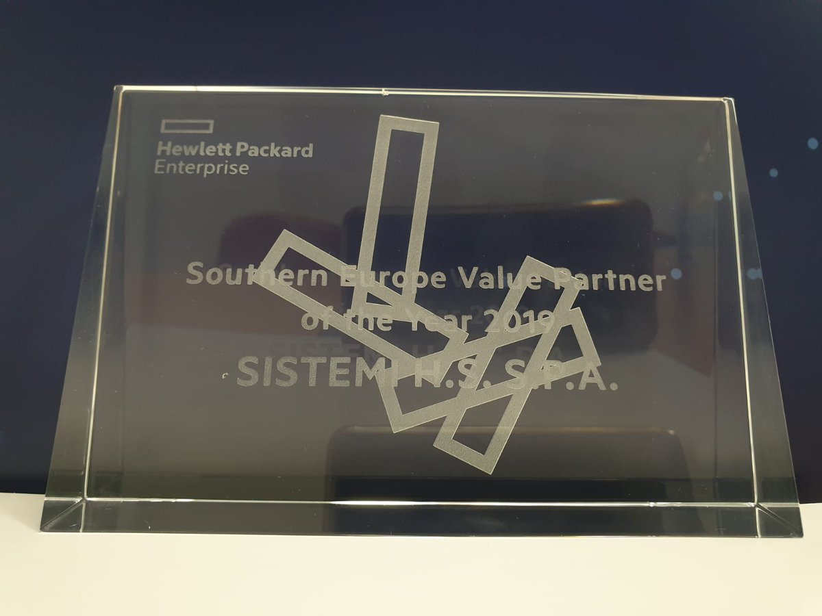 MarcoLorux's tweet photo. La #trasformazionedigitale non è questione di parole ma di fatti concreti! Durante #HPEGlobalPartnerSummit #SistemiHS è stata riconosciuta come eccellenza internazionale e, in particolare, come Southern Europe Value Partner of the year 2019! #HPEInnoLab
https://t.co/VcQMBacLqP https://t.co/rh0gDuhArQ