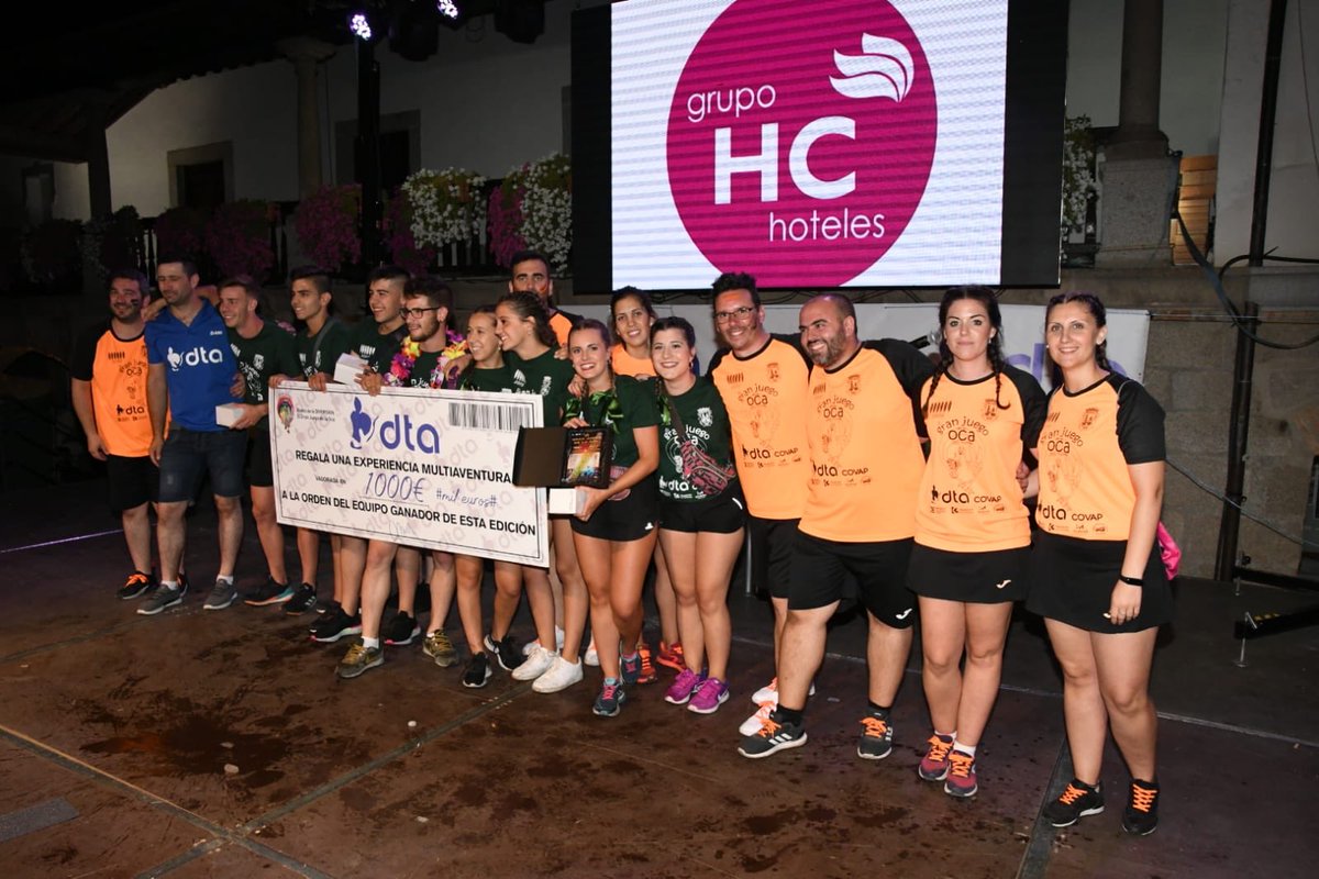 JuegoOca's tweet photo. 🏆 Los Pichoncitos se hacen con el primer puesto en la VI Edición de El Gran Juego de la Oca 2019 🎉🎊 ¡Enhorabuena! Y gracias a todos los participantes, patrocinadores, colaboradores, afición, sin vosotros, esto no sería posible. ¡Gracias a tod@s! 👏👏👏

#GranOca2019 #DosTorres https://t.co/FSxsXDvTqw