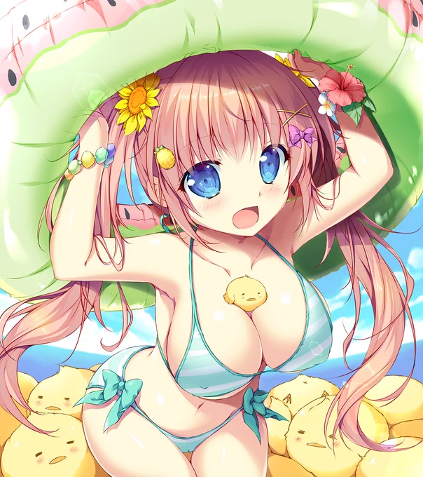 早く泳ぎに行こ 
