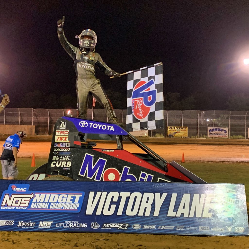USACNation's tweet photo. Logan Seavey celebrated his #PAMidgetWeek finale win in @NosEnergyDrink Victory Lane!! https://t.co/EHllqZCSVA