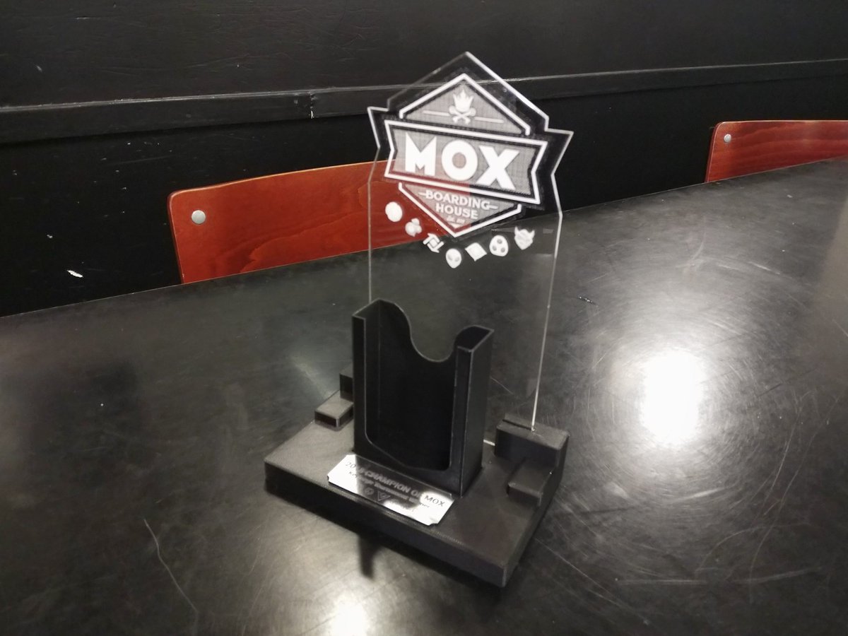 ArceixDesign's tweet photo. Last weekend we got the pleasure to work with @MoxBoarding House Seattle to create a trophy for their premiere #Keyforge tournament!
We look forward to working with other local game stores to bring similar products to make their events extra special! https://t.co/aJh4vFUVzP