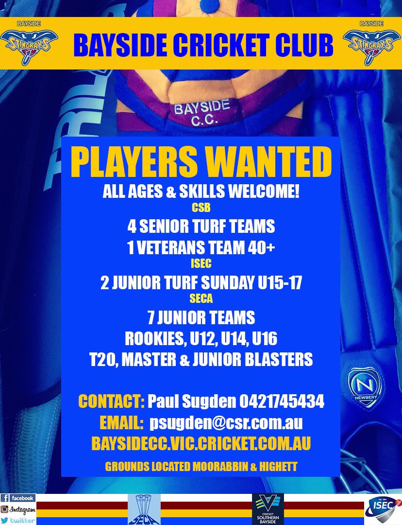 Season is getting close. New Captain and coach appointed. New Players local and Overseas always welcome.