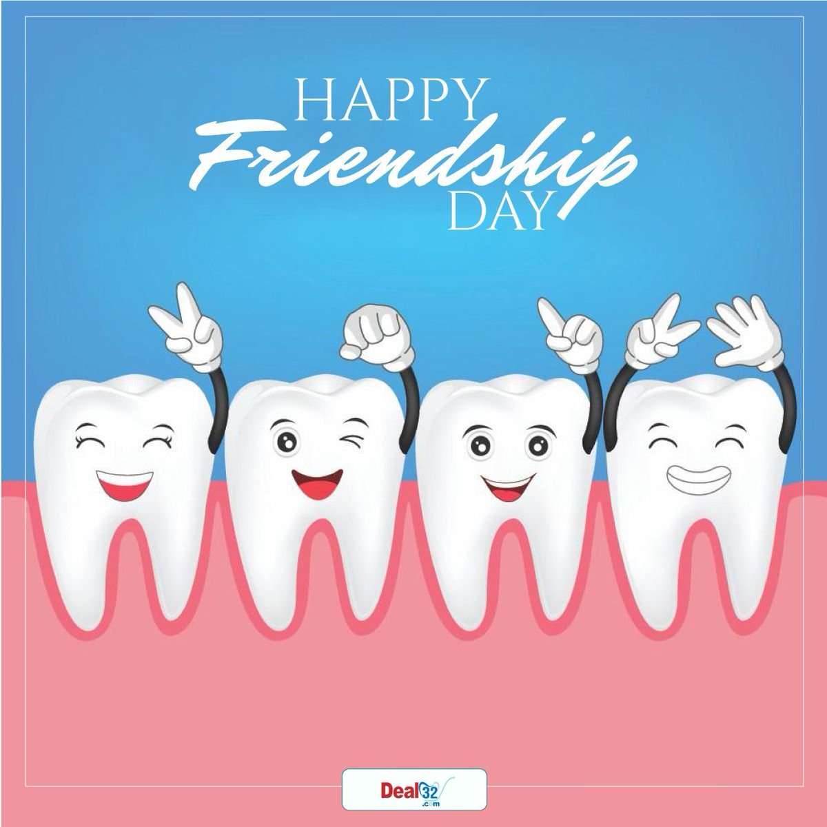 Deal32dotCom's tweet photo. Best Friends are Just like Teeth. When they are lost they cannot be replaced with an Original.

Happy friendships day💕💐

#dental #dentistry #dentist #deal32 #friendshipsday #teeth #smile #instadentist https://t.co/Vjde4iOXGU