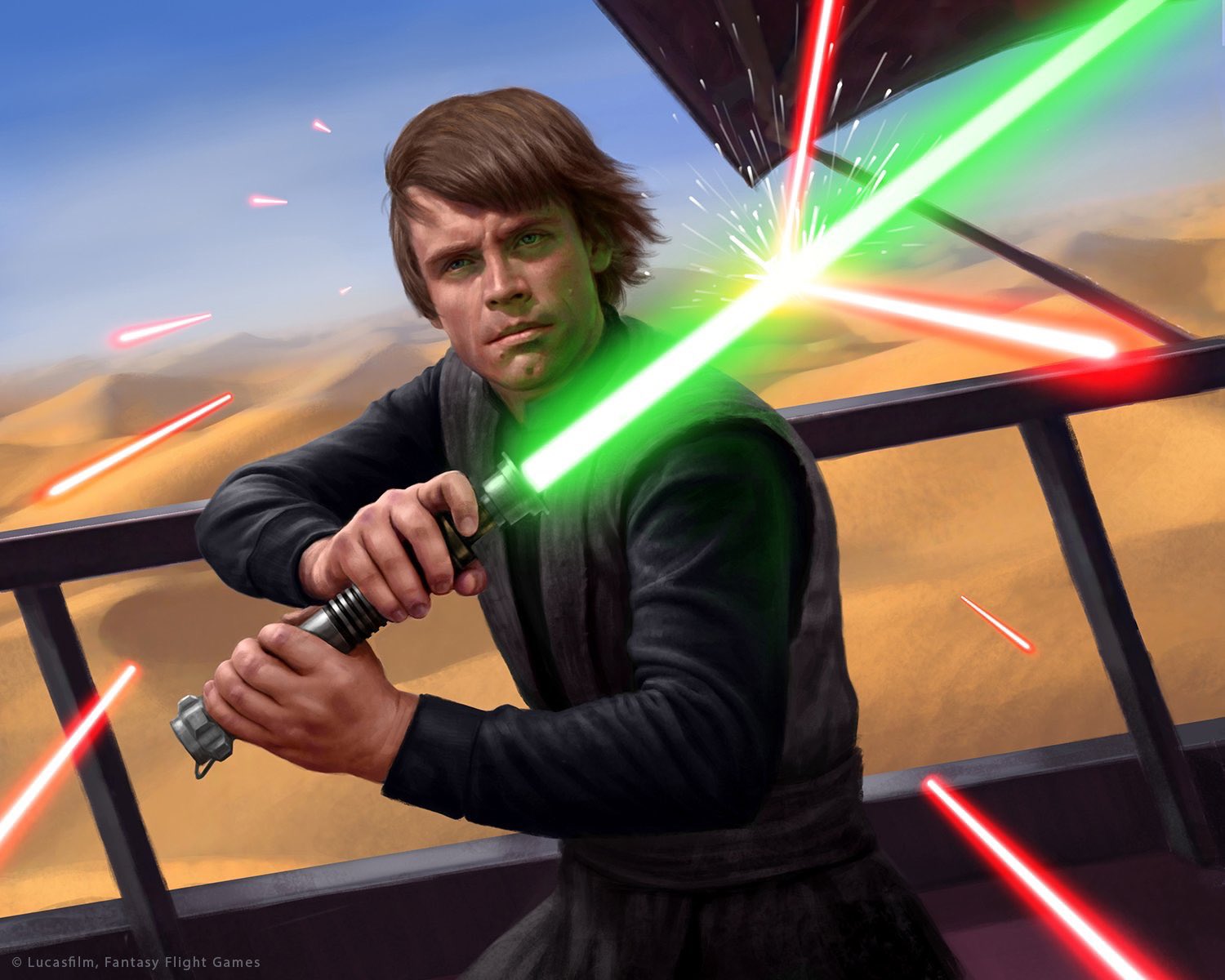 Luke's hotsell green lightsaber