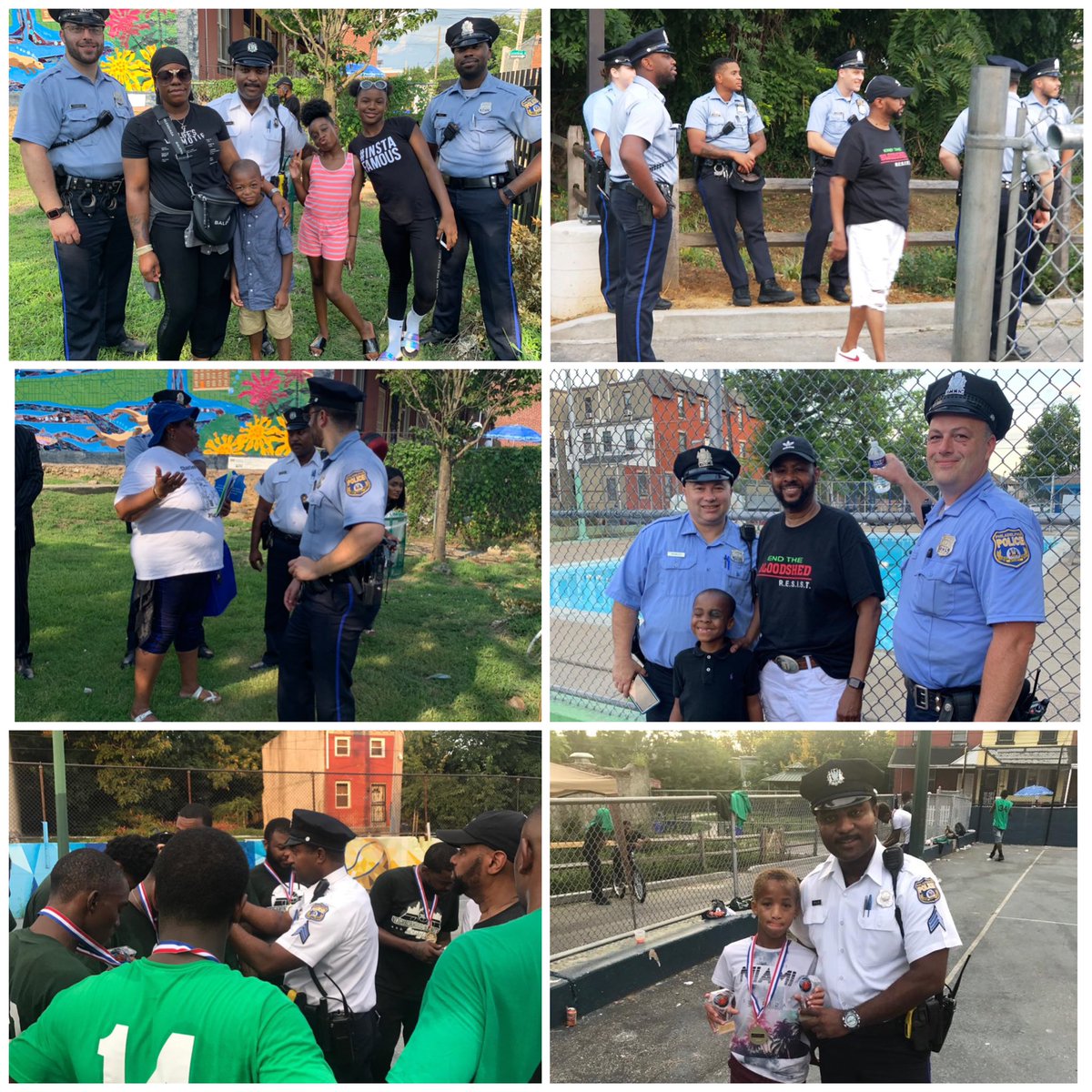PPD19Dist's tweet photo. Today City &amp; State Officials along with various city agencies and residents came together to celebrate the community @PhilaParkandRec Baker Playground. It was a good time and a great day for everyone! #Working2ReduceCrime #ThePHLWay #19thCommunityPride https://t.co/SxjCoVYULq