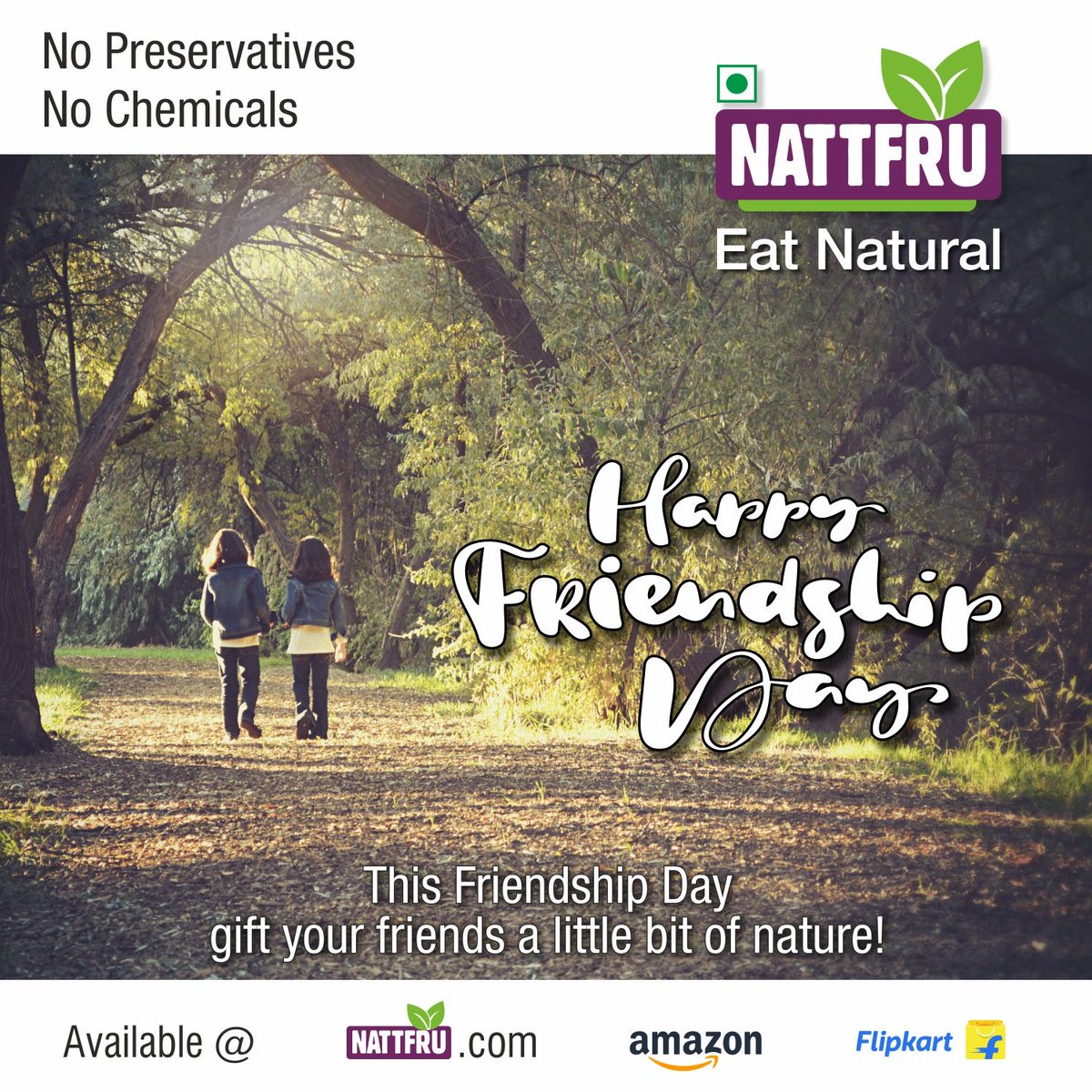 nattfru's tweet photo. Happy Friendship Day
This Friendship Day gift your Friends a little bit of nature.
Stay Healthy
Stay Strong
#nattfru #FriendshipDay #FriendshipDay2019 #FriendsForever #friendship #love #HappyFriendshipDay #Friends https://t.co/1XomEeXL8g