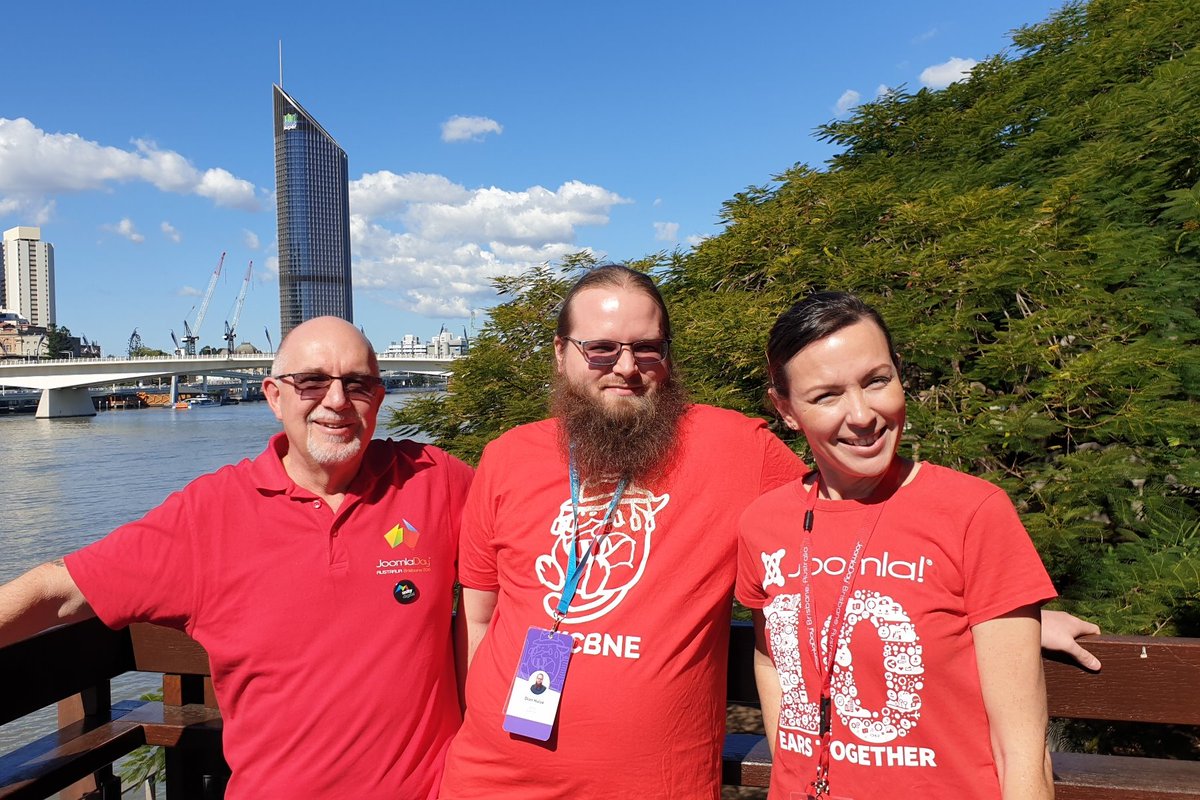 JoomlaAu's tweet photo. Big welcome to resident #Wordpress guru @dd32 who has joined us at JoomlaDay Australia this year - great to meet you! :)
#JoomlaDayAu #JoomlaAu #joomla https://t.co/i7VVDUWMfC