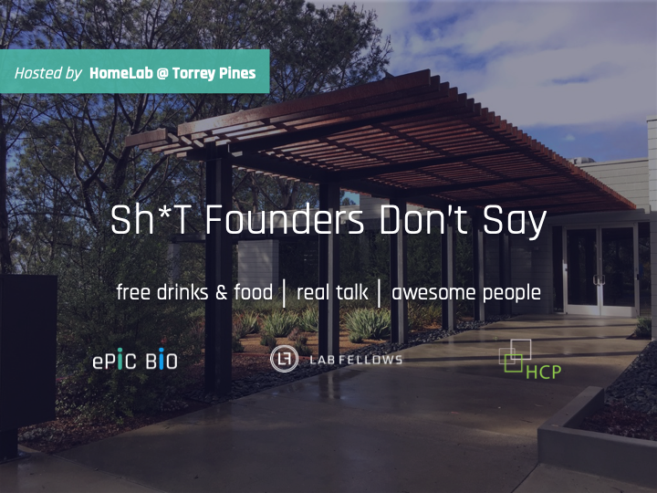 epic_bio's tweet photo. Join us for another original production: Sh*t Founders Don't Say hosted by HomeLab @ Torrey Pines on 8/7 at 5pm. 

Kudos to our panelists and #ePICBIO Founding members for their awesome support! #biotech  #startuplife  #BioInnovationCenters #SDBioTechos

https://t.co/7hjXlFOJsx https://t.co/41m3s8tSsq