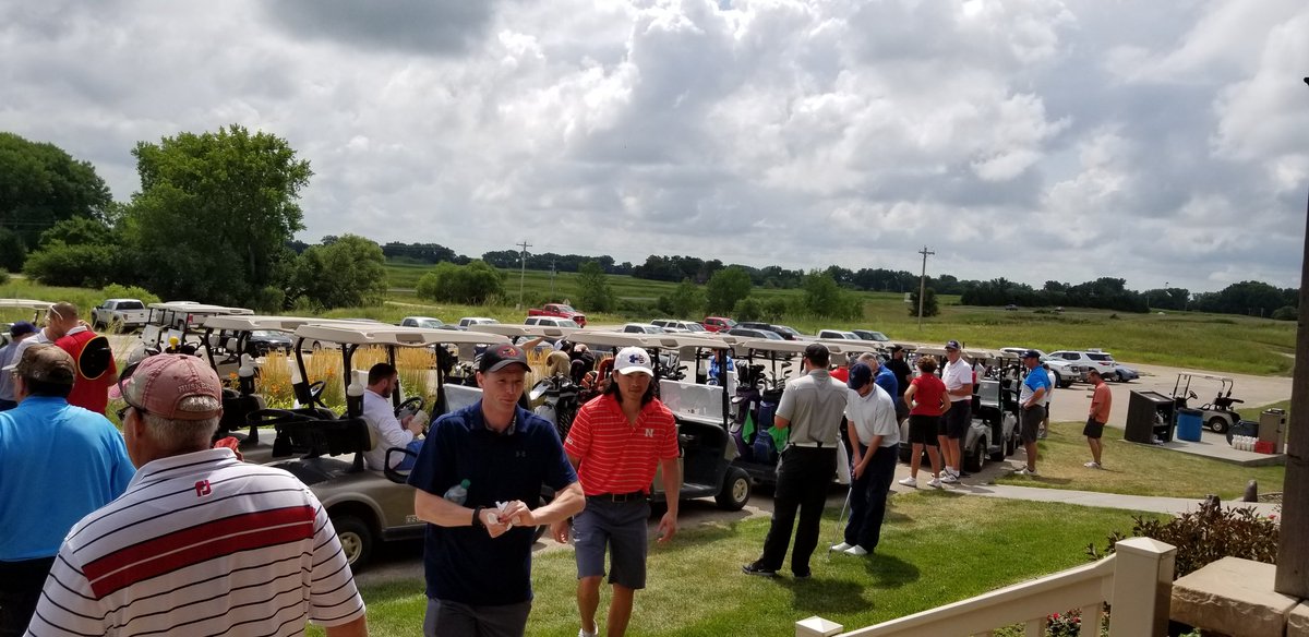 RB549's tweet photo. Safe to say there was a great turnout for the 5th Annual Matt Lindsay Golf Tournament. #rarecancers #cholangiocarcinoma @S__Lindsay @targetcancer https://t.co/wcirSQIxZW