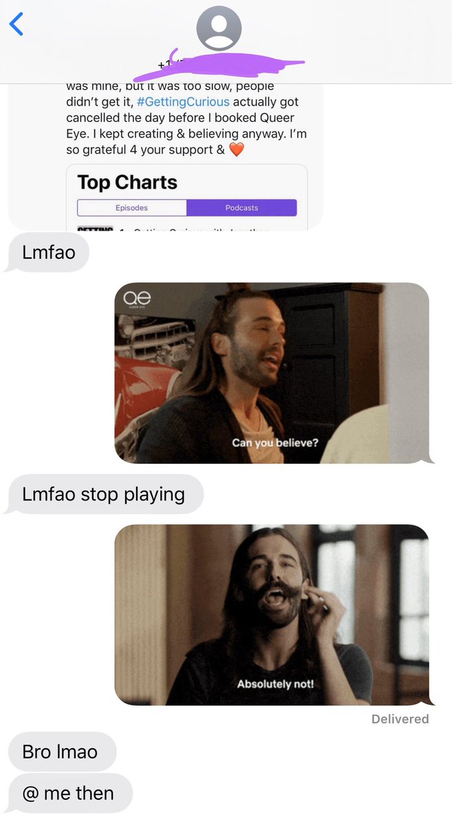 Just doing God’s work over here. <a href="/jvn/">Jonathan Van Ness</a> #numberneighbor #canyoubelieve